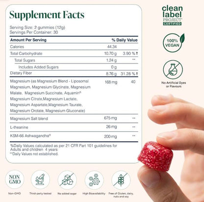 Savo Magnesium + Ashwagandha Gummies