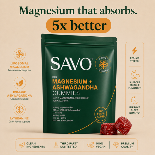 Savo Magnesium + Ashwagandha Gummies