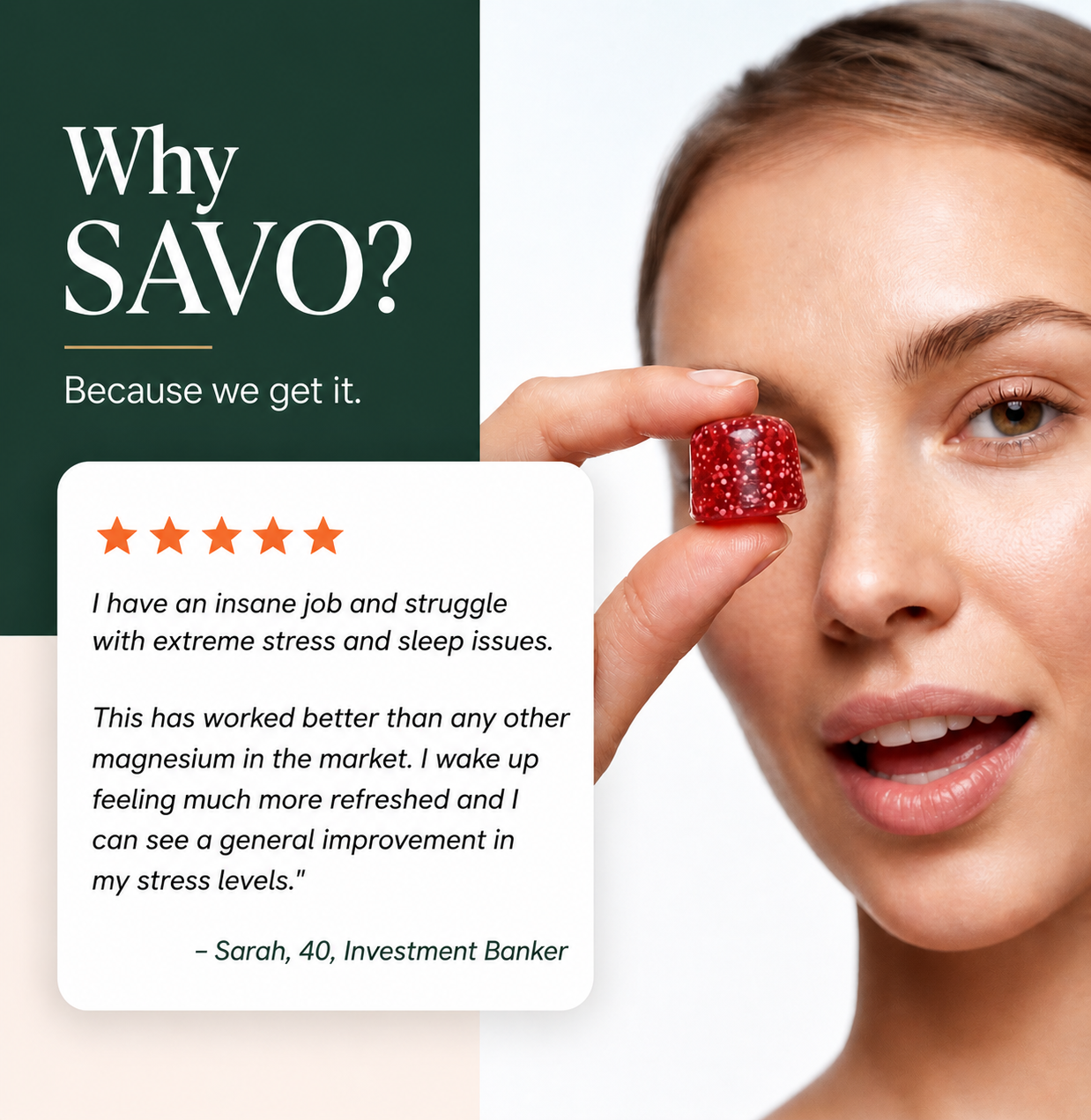 Savo Magnesium + Ashwagandha Gummies